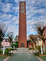 Ein Foto des Kirchturms der Christuskirche